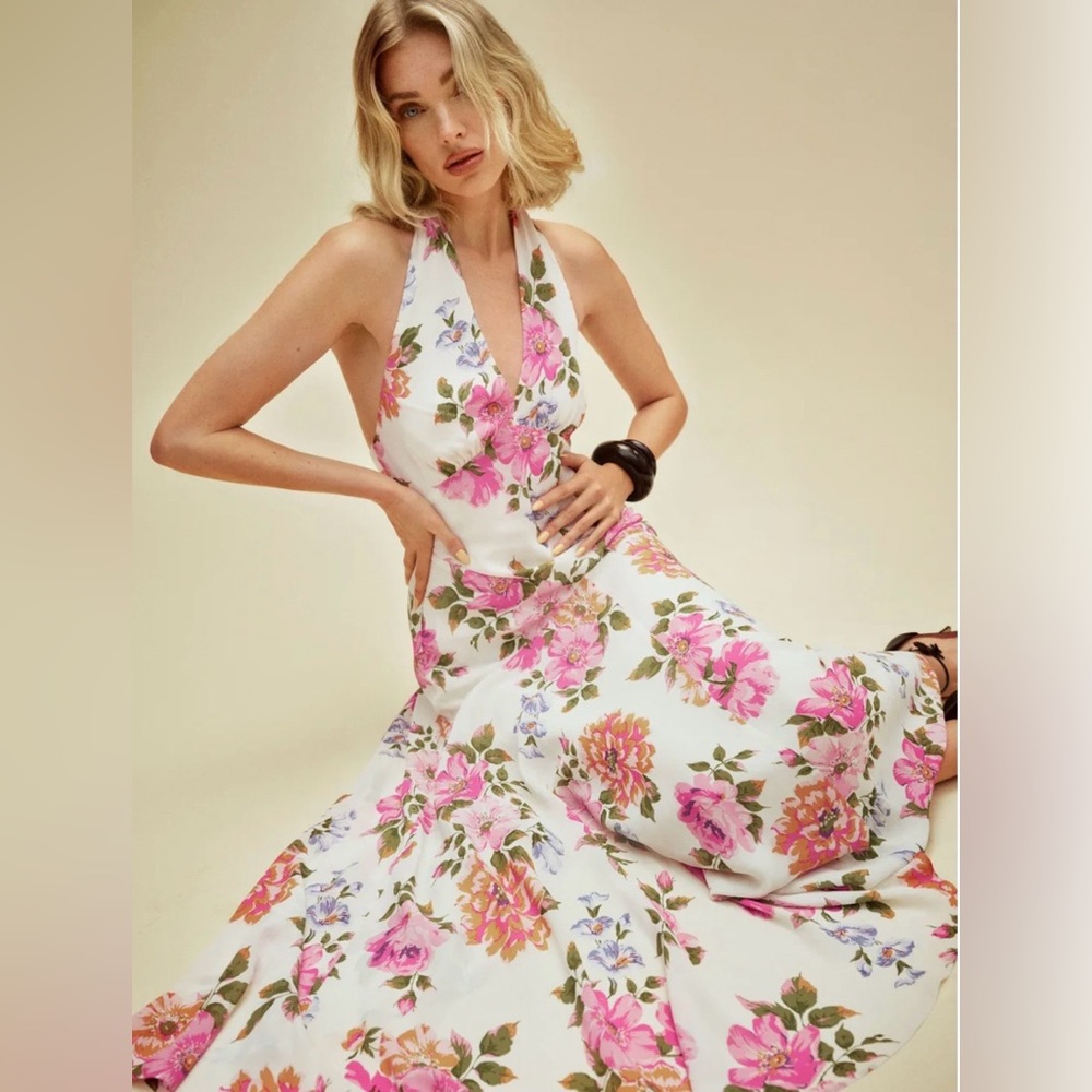 Reformation Briony Dress Ivory - Size 0